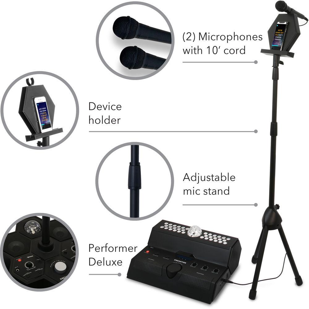 808 Audio Singsation Main Stage 40W Karaoke System with Two Mics