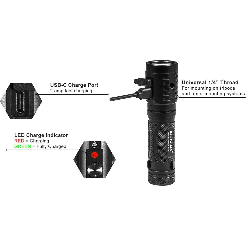 Acebeam EC65 LED Rechargeable Flashlight