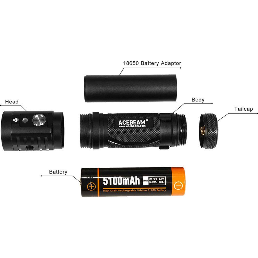 Acebeam EC65 LED Rechargeable Flashlight