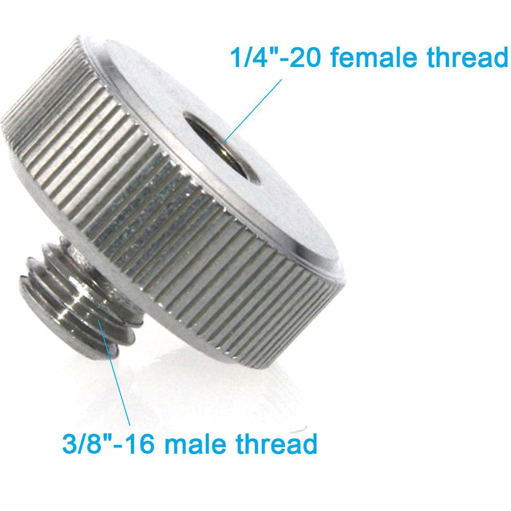 CAMVATE 1 4" Female to 3 8" Male Screw Adapter for Select Tripod Monopod Head