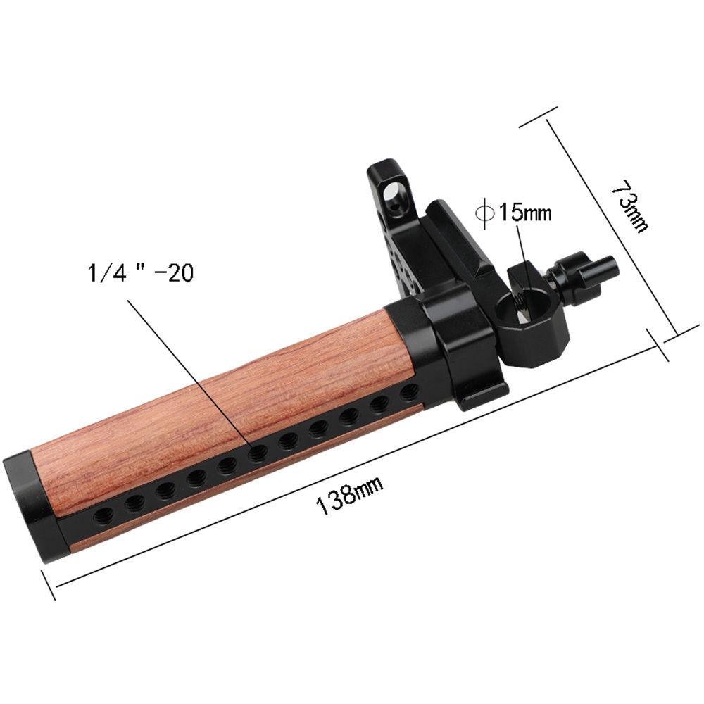 CAMVATE Top Handle Wood Grip with Rod Clamp