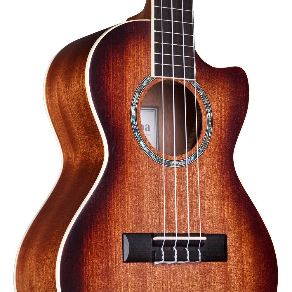 Cordoba 15TM-CE Tenor Electric Ukulele Edgeburst