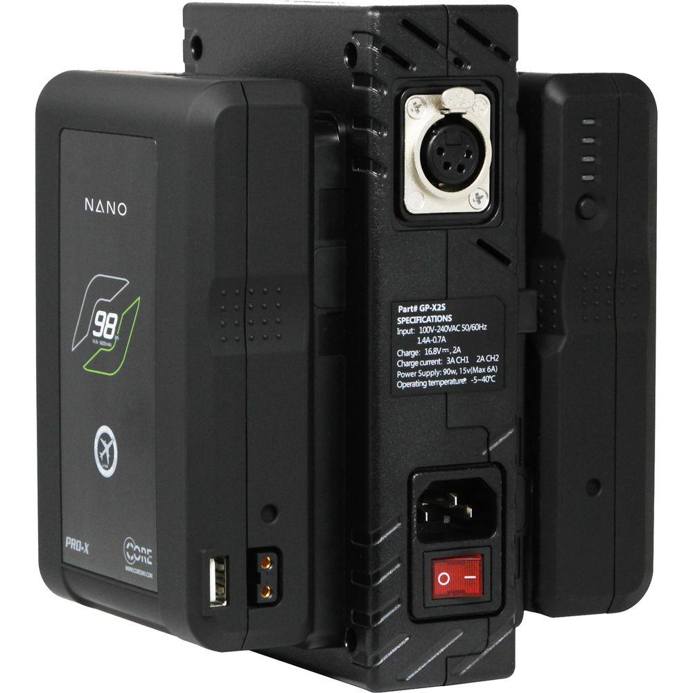 Core SWX Nano 2-Battery Kit with X2S Vertical Charger