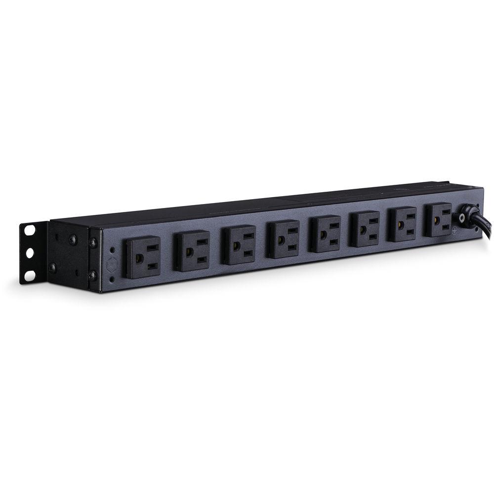 CyberPower 12A 100-125V 50 60Hz PDU Nema 5-15P Plug 8-Nema 5-15R OUTS 1U 15