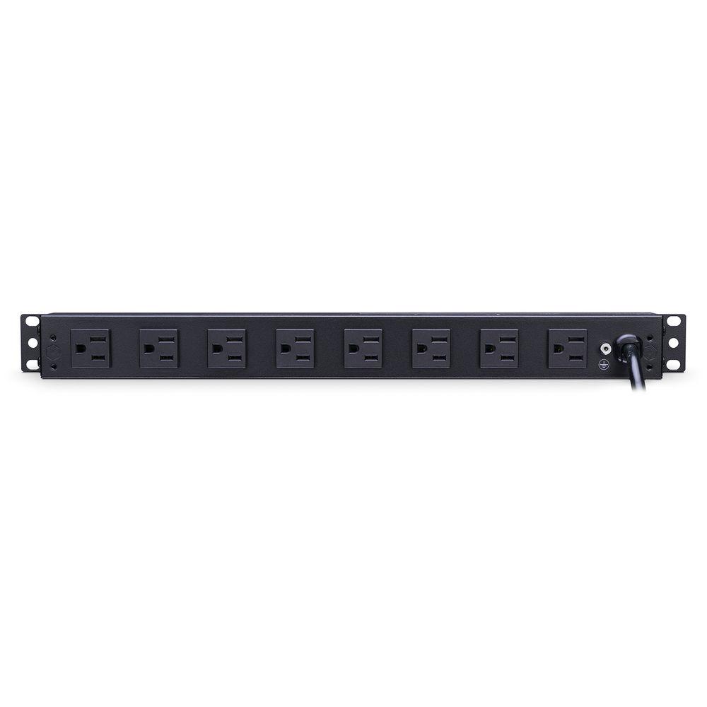 CyberPower 12A 100-125V 50 60Hz PDU Nema 5-15P Plug 8-Nema 5-15R OUTS 1U 15