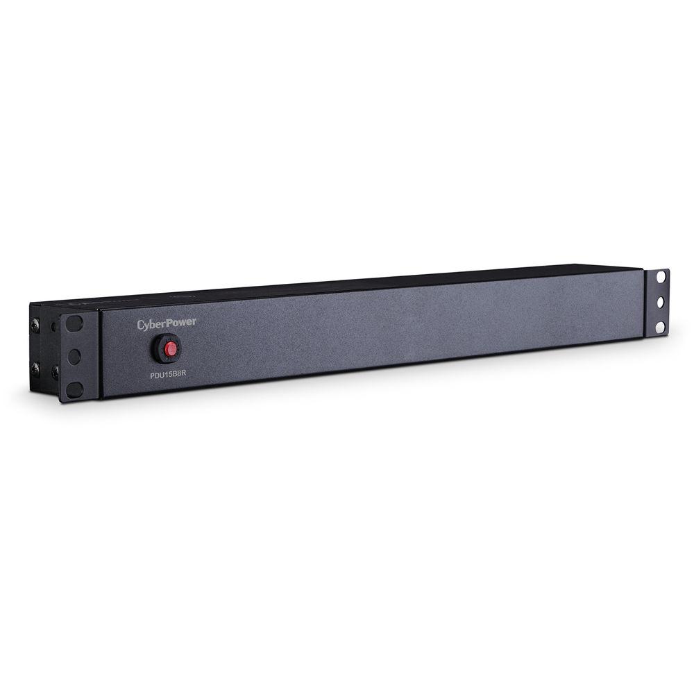 CyberPower 12A 100-125V 50 60Hz PDU Nema 5-15P Plug 8-Nema 5-15R OUTS 1U 15