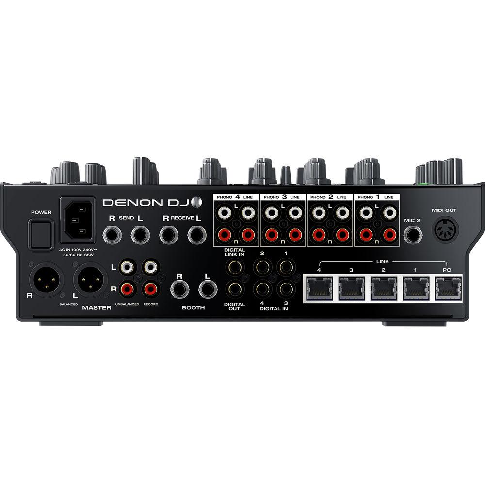 Denon DJ X1800 Prime - Professional 4-Channel DJ Club Mixer with Smart Hub