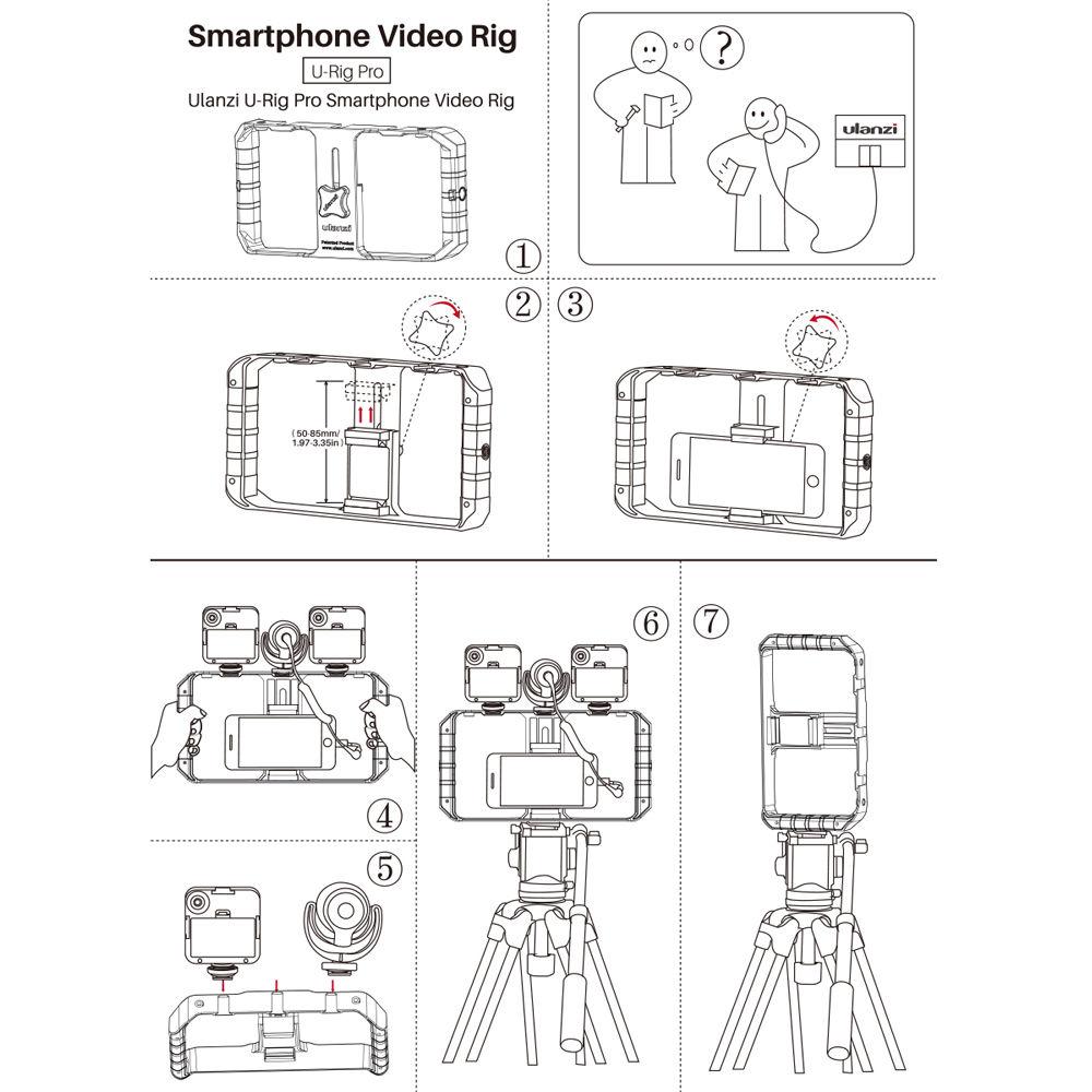 DigitalFoto Solution Limited Smartphone Video Rig W 3 Shoe Mounts Filmmaking Case Handheld Phone Video Stabilizer Grip Tripod Mou