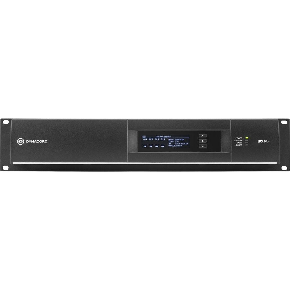Dynacord IPX20:4 DSP Power Amplifier 4x5000W With Omneo Dante-Fir Drive, Install-32A Powercon Power Connector