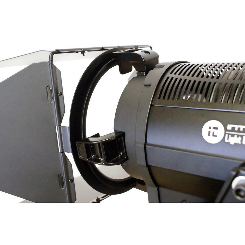 Intellytech Light Cannon F-165 AC DC 5500K High-Output LED Fresnel with Wi-Fi and Gold Mount Battery Plate