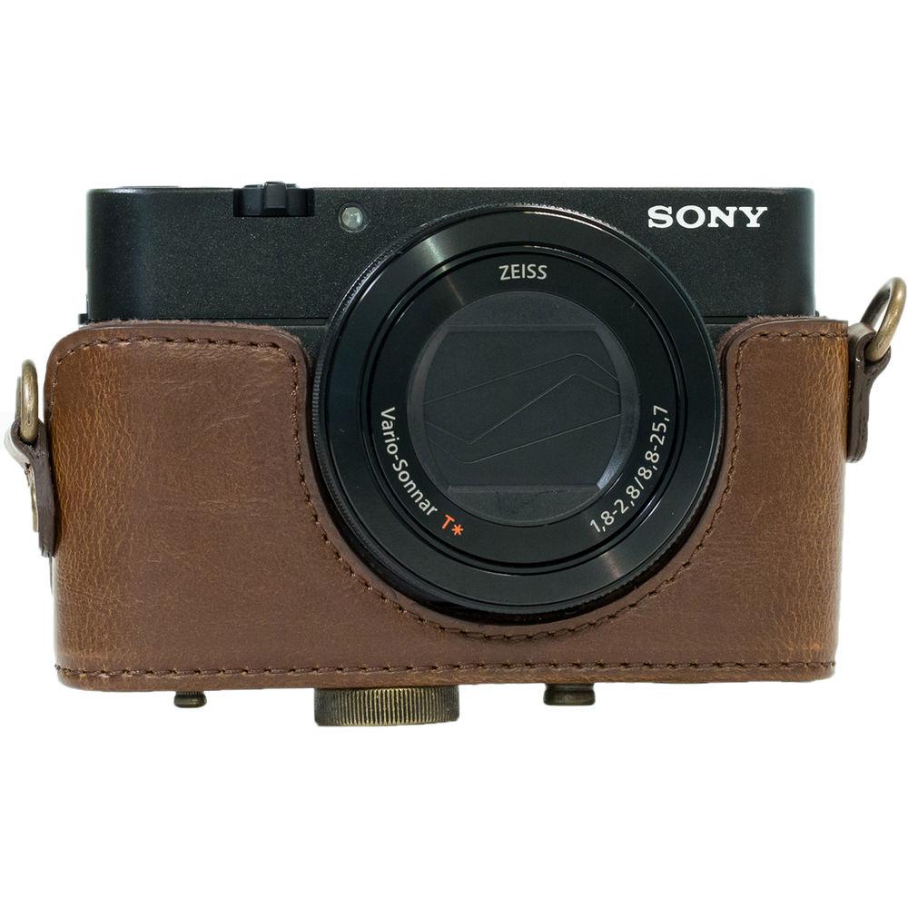 MegaGear Ever Ready PU Leather Camera Case and Strap for Sony Cyber-shot DSC-WX500