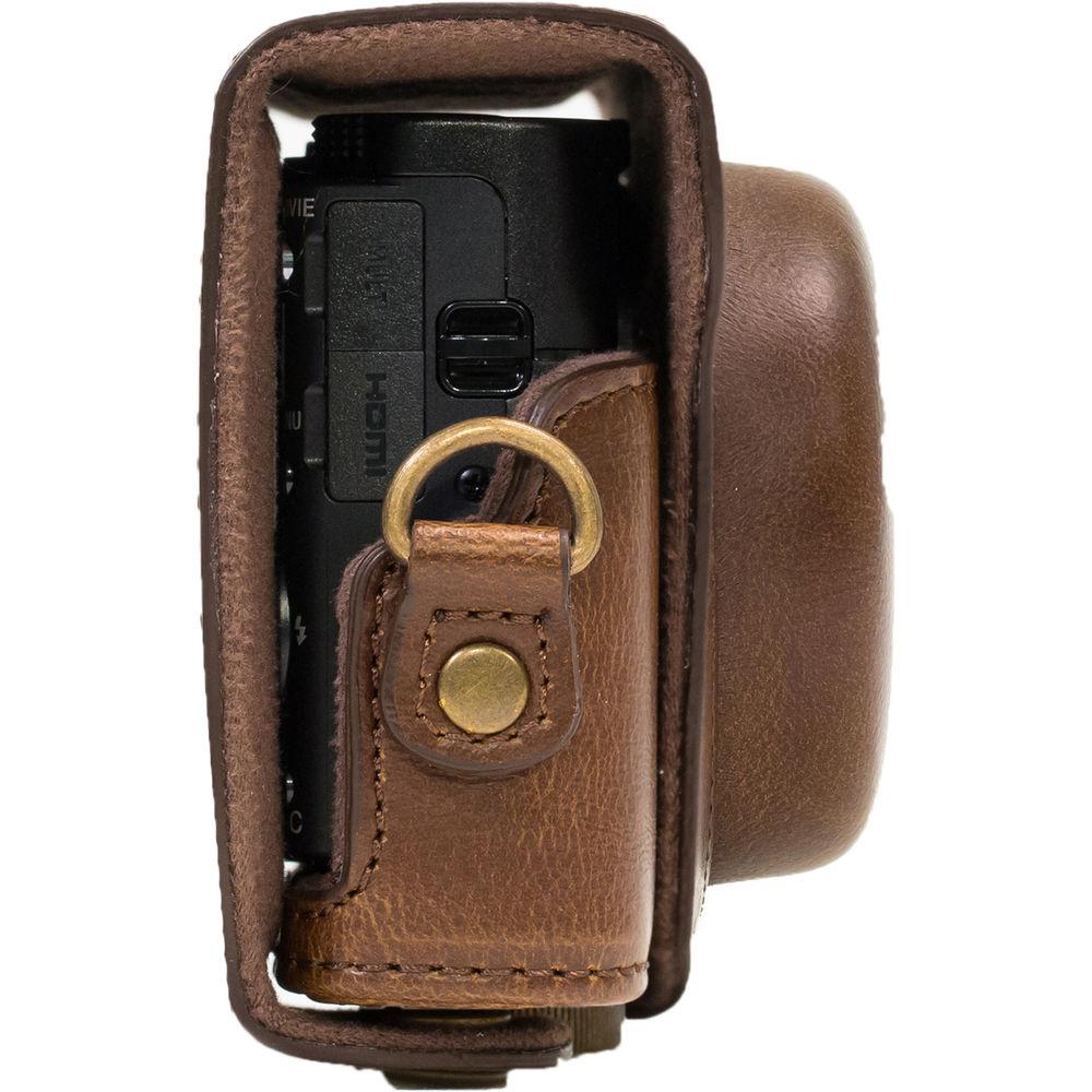 MegaGear Ever Ready PU Leather Camera Case and Strap for Sony Cyber-shot DSC-WX500