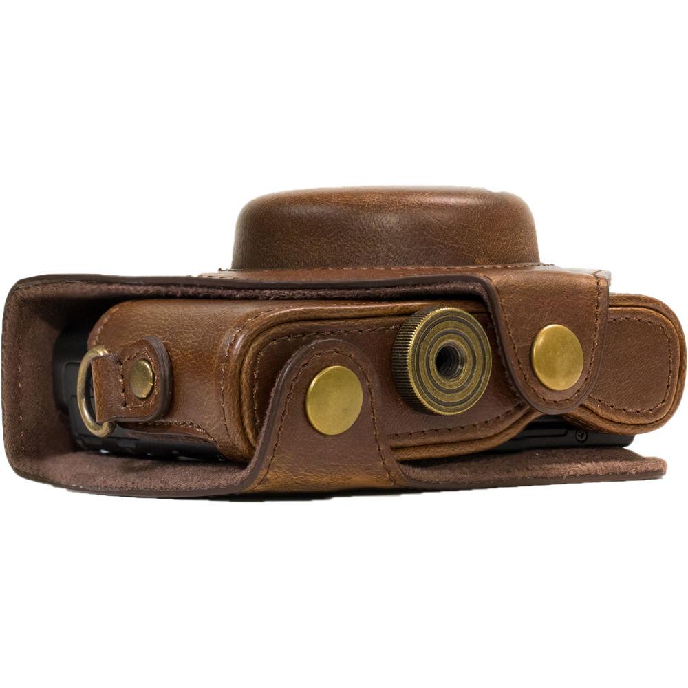 MegaGear Ever Ready PU Leather Camera Case and Strap for Sony Cyber-shot DSC-WX500