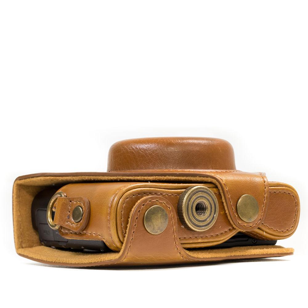 MegaGear Ever Ready PU Leather Camera Case and Strap for Sony Cyber-shot DSC-WX500