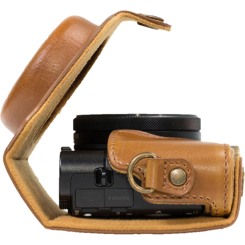 MegaGear Ever Ready PU Leather Camera Case and Strap for Sony Cyber-shot DSC-WX500