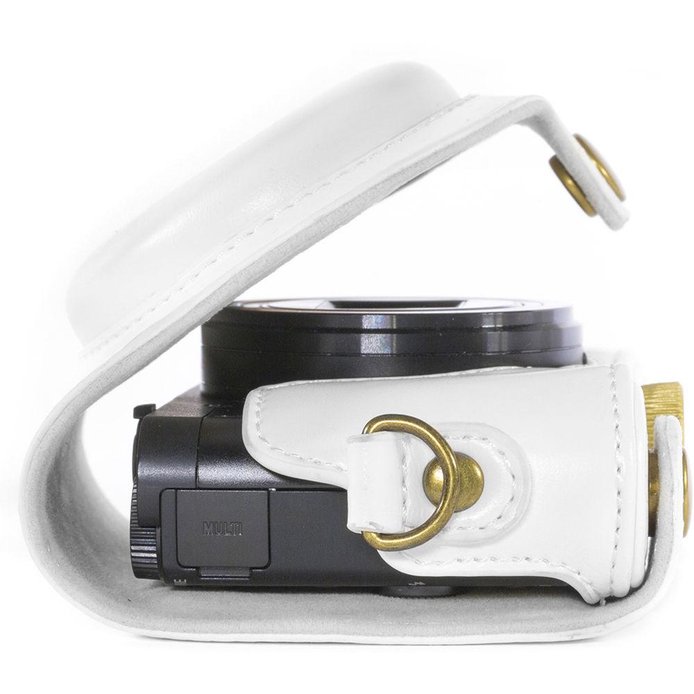 MegaGear Ever Ready PU Leather Camera Case and Strap for Sony Cyber-shot DSC-WX500
