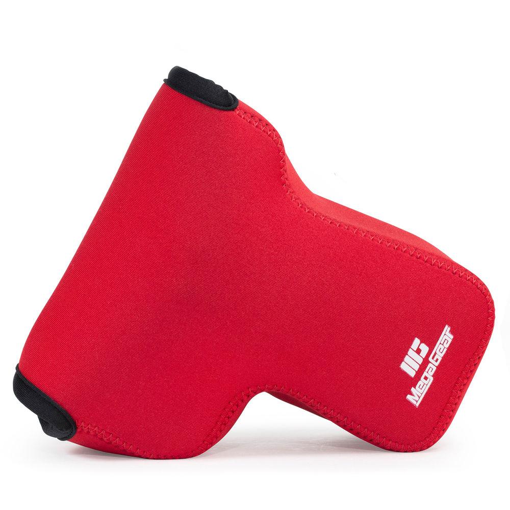 MegaGear Ultra-Light Neoprene Camera Case with Carabiner for Lumix DC-GH5 14-140mm