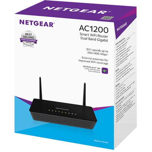 Netgear R6220 AC1200 Wireless Dual-Band Gigabit Smart Wi-Fi Router