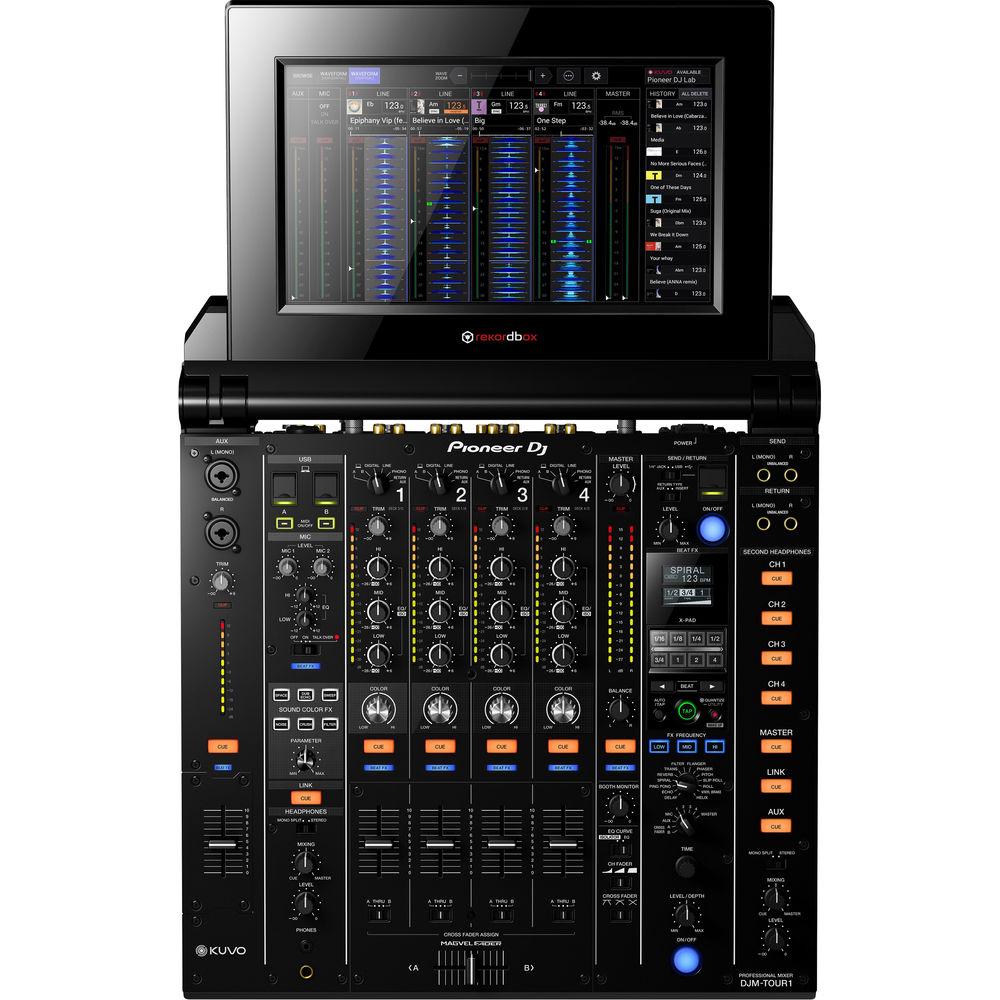 Pioneer DJ DJM-TOUR1 - Tour System 4-Channel Digital Mixer with Fold-Out Touch Screen