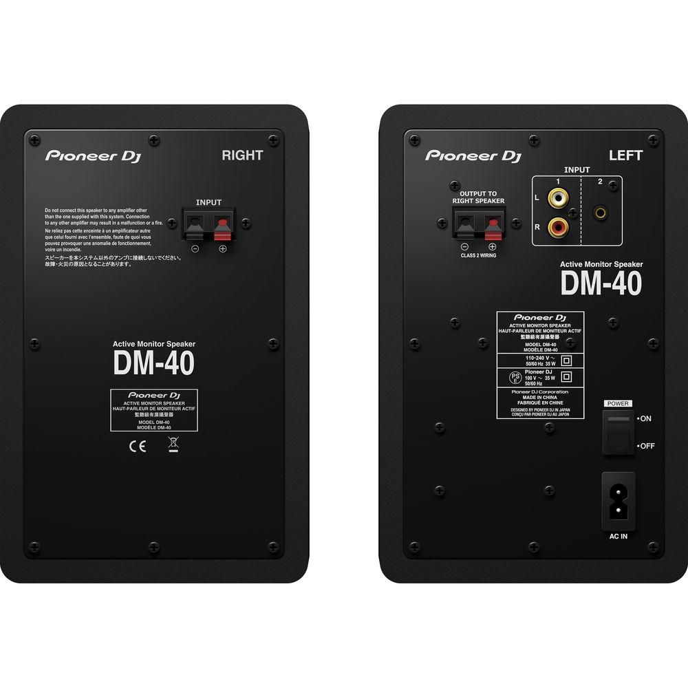 Pioneer DJ DM-40 - 21W 4" Two-Way Active Monitor
