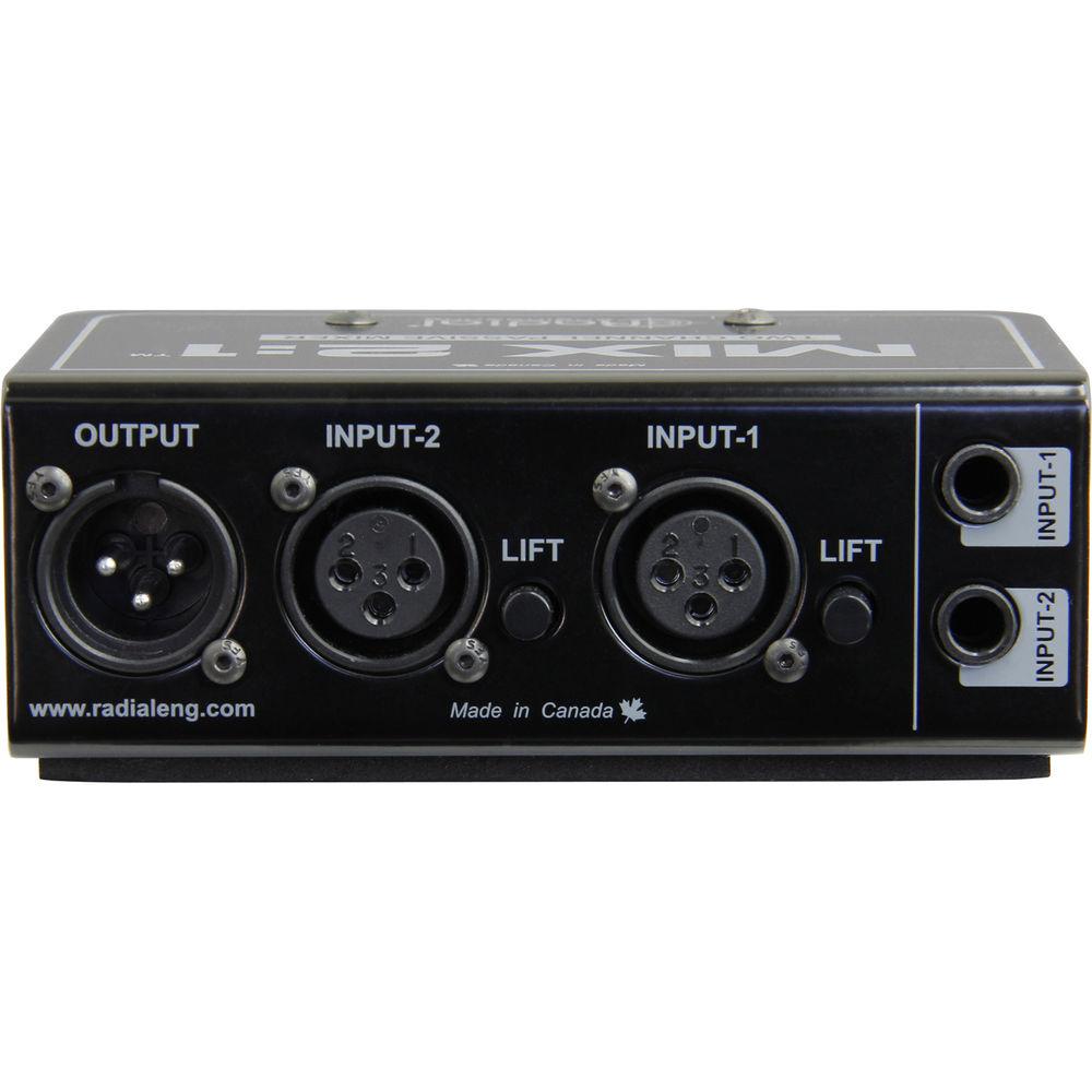 Radial Engineering MIX 2:1 2-Channel Audio Combiner & Mixer