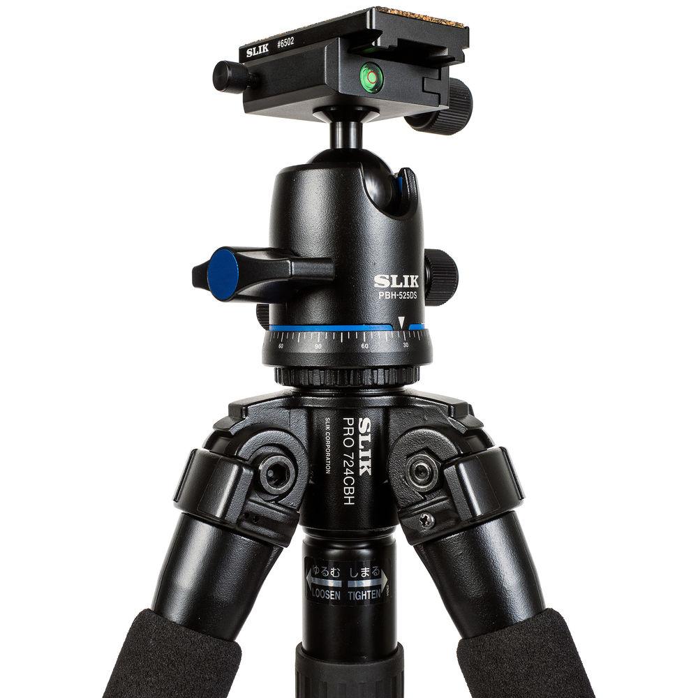 Slik Pro 724CFL Carbon Fiber Tripod with PBH-525DS Ball Head