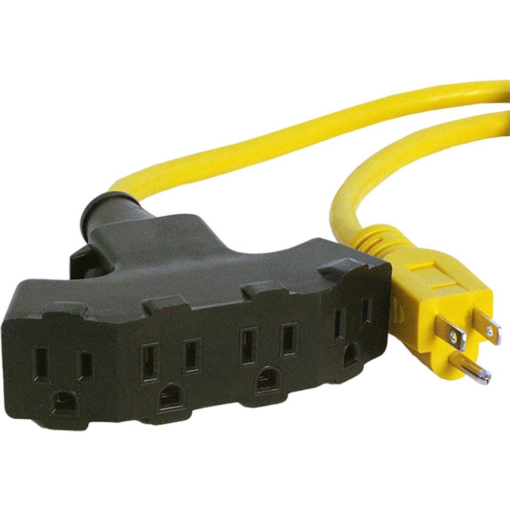 Stage Ninja 12-AWG 4-Outlet Retractable Power Reel with LED Power Indicator and Circuit Breaker