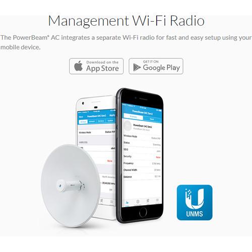 Ubiquiti Networks 2.4 GHz High-Performance airMAX ac Bridge with Dedicated Wi-Fi Management Channel