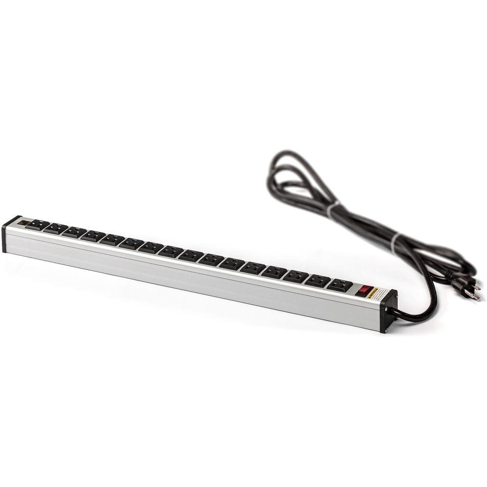 Aleratec 16-Outlet Industrial-Grade Power Strip