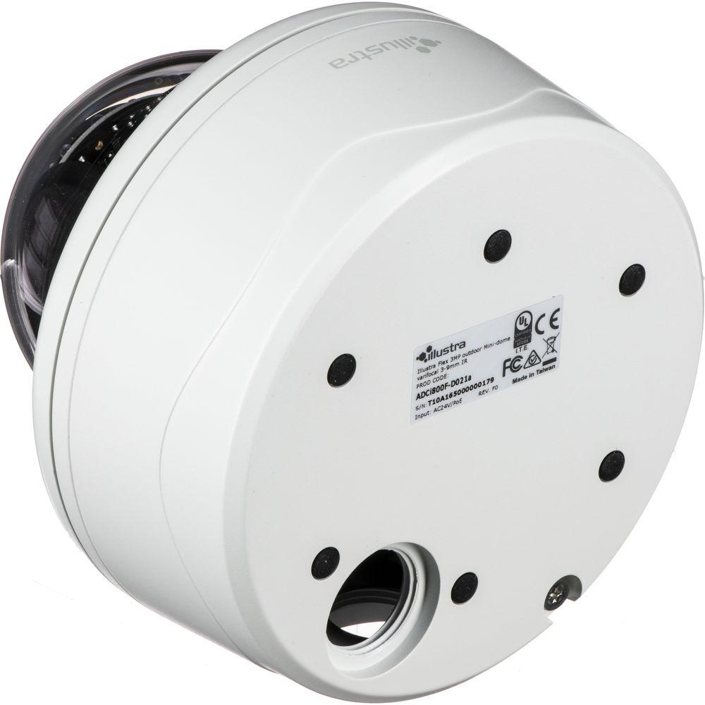 American Dynamics ADCI800F-D021A Illustra Flex 3MP Outdoor Network Mini Dome Camera with Night Vision