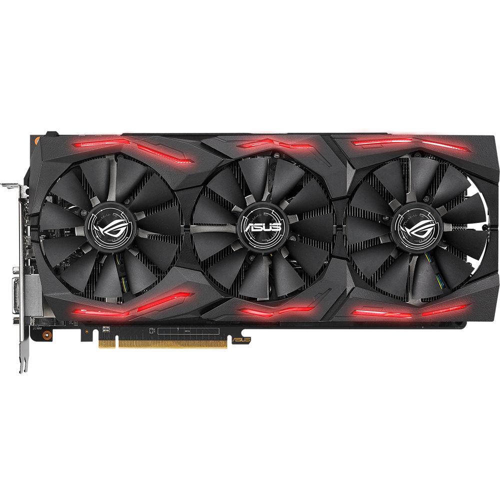 ASUS Republic of Gamers Strix Radeon RX Vega64 OC Edition Graphics Card