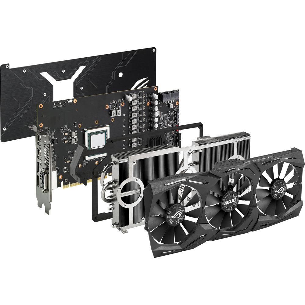 ASUS Republic of Gamers Strix Radeon RX Vega64 OC Edition Graphics Card