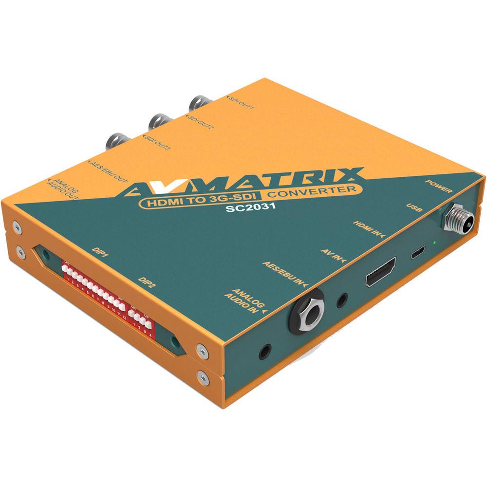 AV Matrix SC2031 HDMI AV to 3G-SDI Scaling Converter