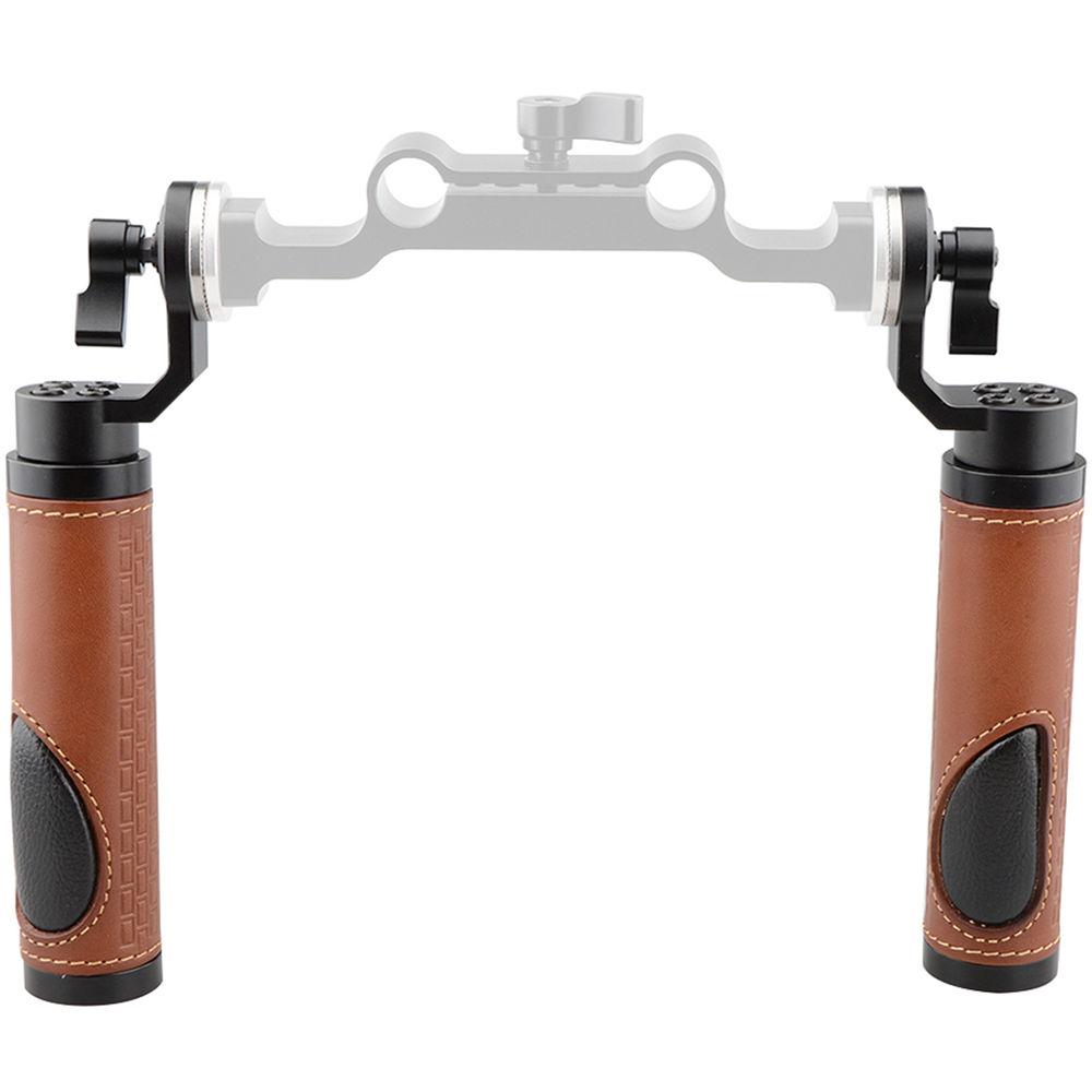 CAMVATE ARRI-Style Leather Rosette Handle Grip for DSLR Shoulder Rig