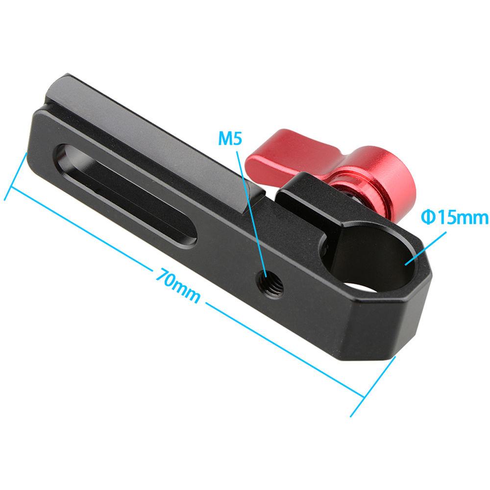 CAMVATE Single 15mm Rod Clamp with NATO Rail