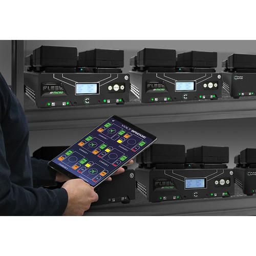 Core SWX VoltBridge Enabled Fleet Micro 3A Digital Quad Charger for V-Mount Batteries