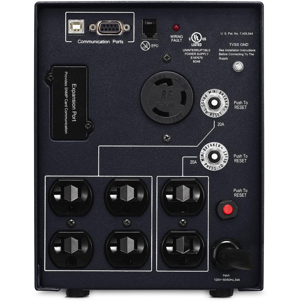 CyberPower Smart App PureSineWave UPS3000Va 2700W,NL5-30P,10