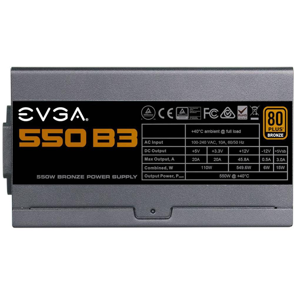 EVGA 550 B3 550W 80-Plus Bronze Fully-Modular Power Supply