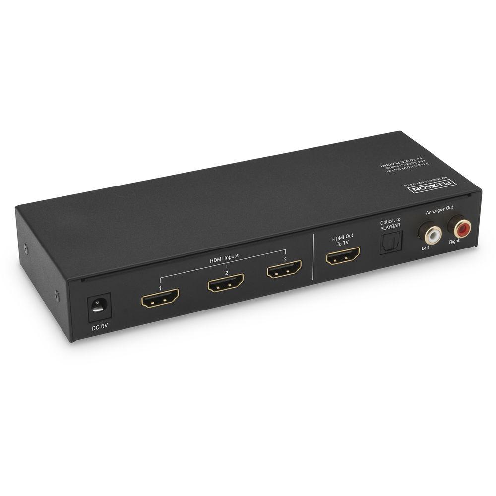 Flexson 3-Input HDMI Switch and Audio Converter for PLAYBAR and PLAYBASE