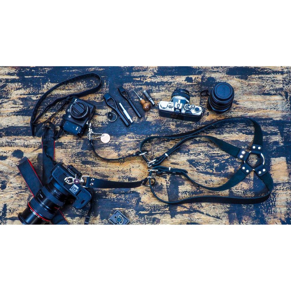 Funk Plus Cowhide Leather Ring Back Harness with 1.25" Wide Straps