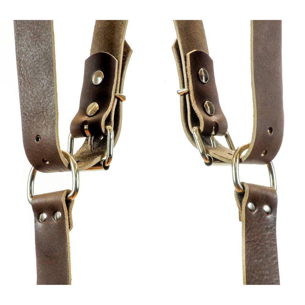 Funk Plus Water Buffalo Leather Ring Back Harness with 1.25" Wide Straps