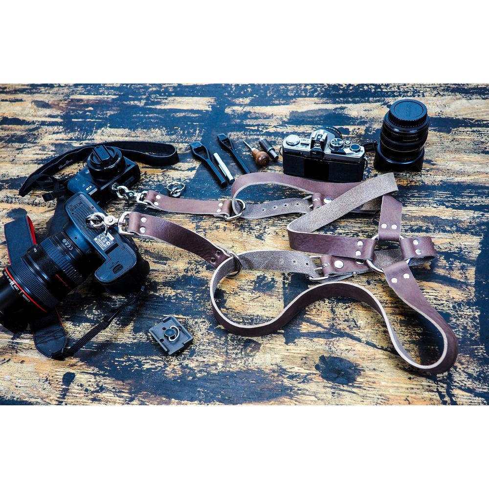 Funk Plus Water Buffalo Leather Ring Back Harness with 1.25" Wide Straps