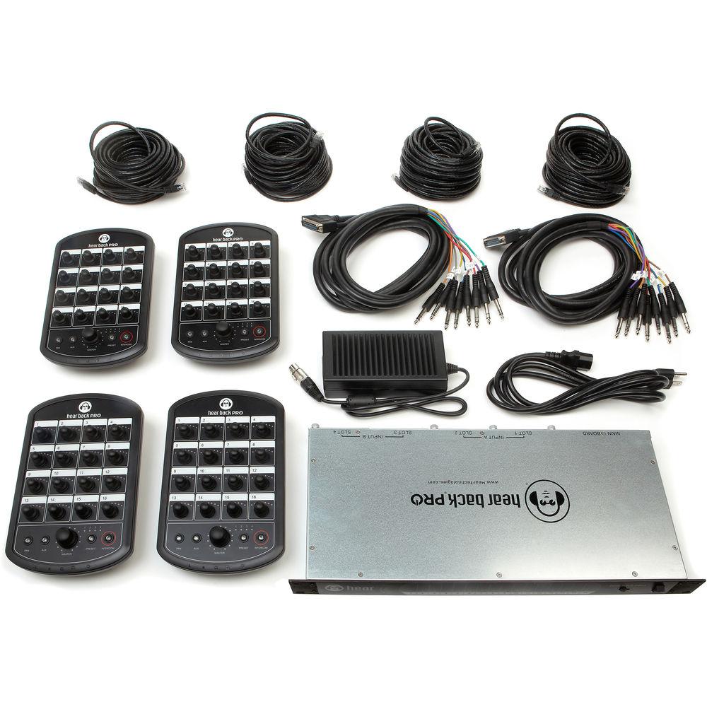 Hear Technologies Hear Back PRO 4-Pack Personal Mixing System