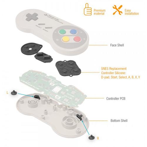 HYPERKIN RepairBox Replacement Controller Silicone for Nintendo SNES Controller