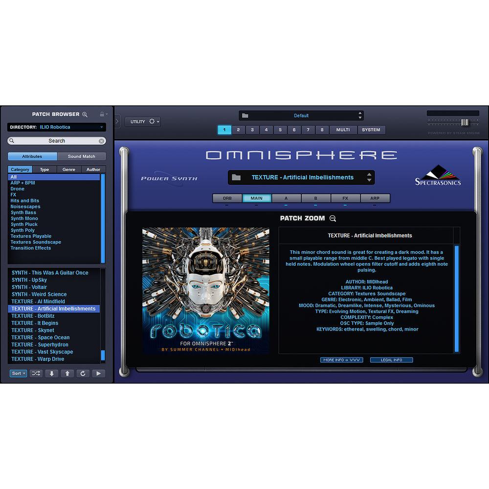 ILIO Robotica - Patch Library For Omnisphere 2