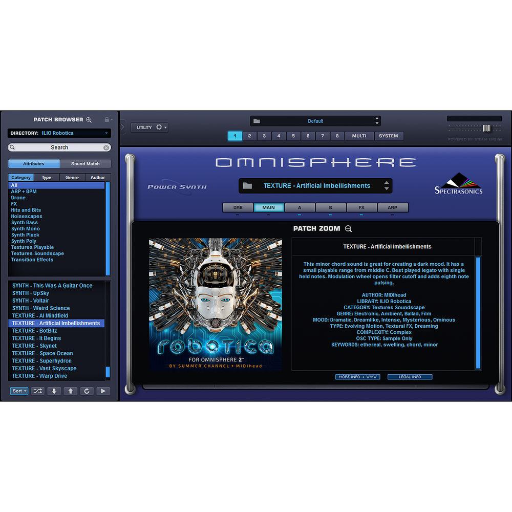 ILIO Robotica - Patch Library For Omnisphere 2