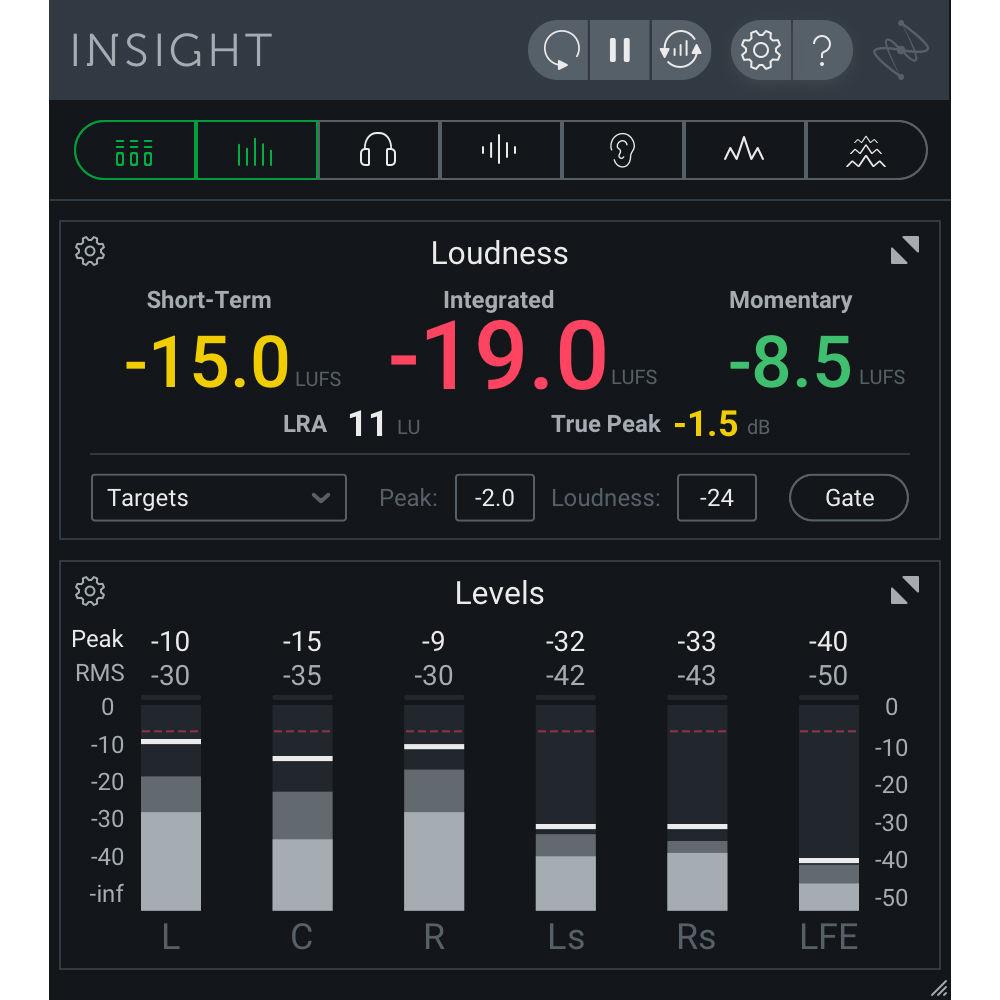 iZotope Insight 2 - Metering & Audio Analysis Plug-In for Music & Post Production