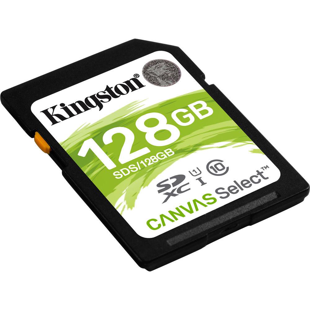 Kingston 128GB Canvas Select UHS-I SDXC Memory Card