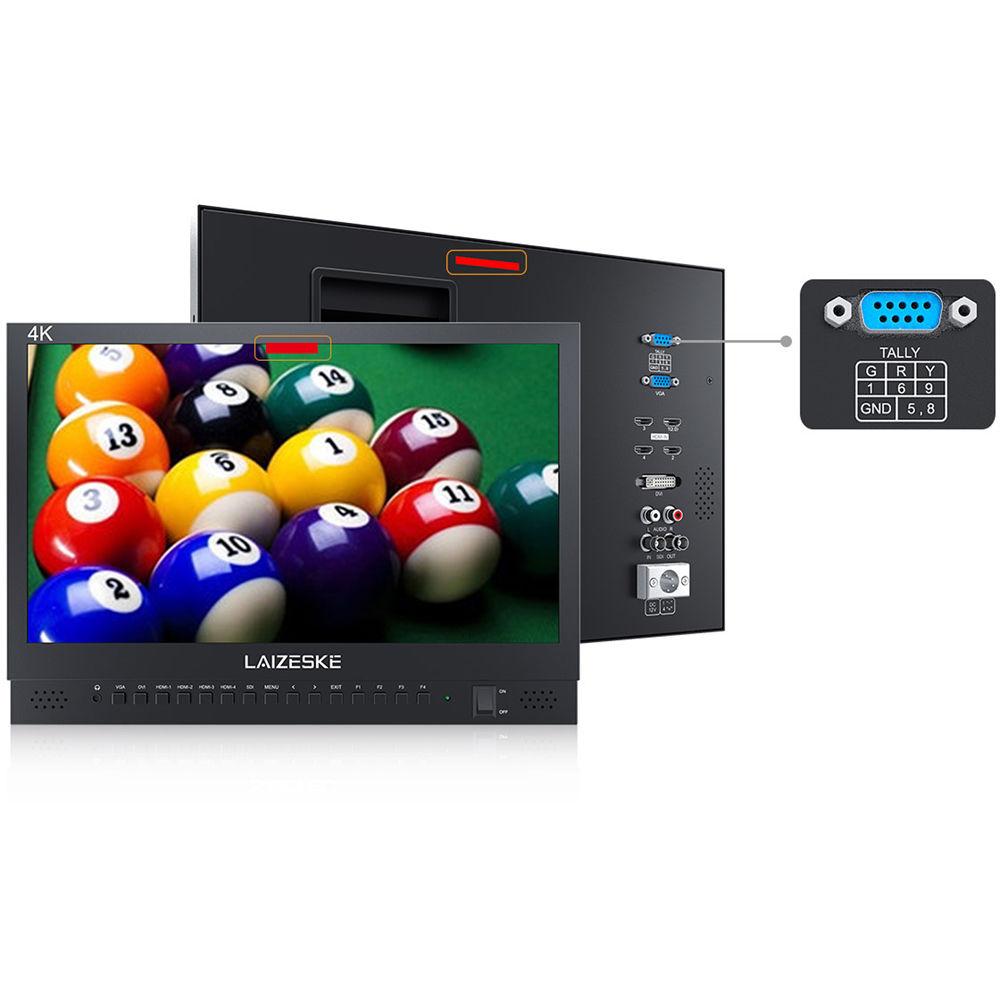 Laizeske 15.6" IPS 4K UHD Broadcast Monitor