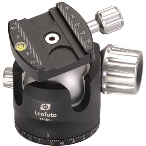 Leofoto LH-55 Low Profile Ball Head with Quick Release Plate